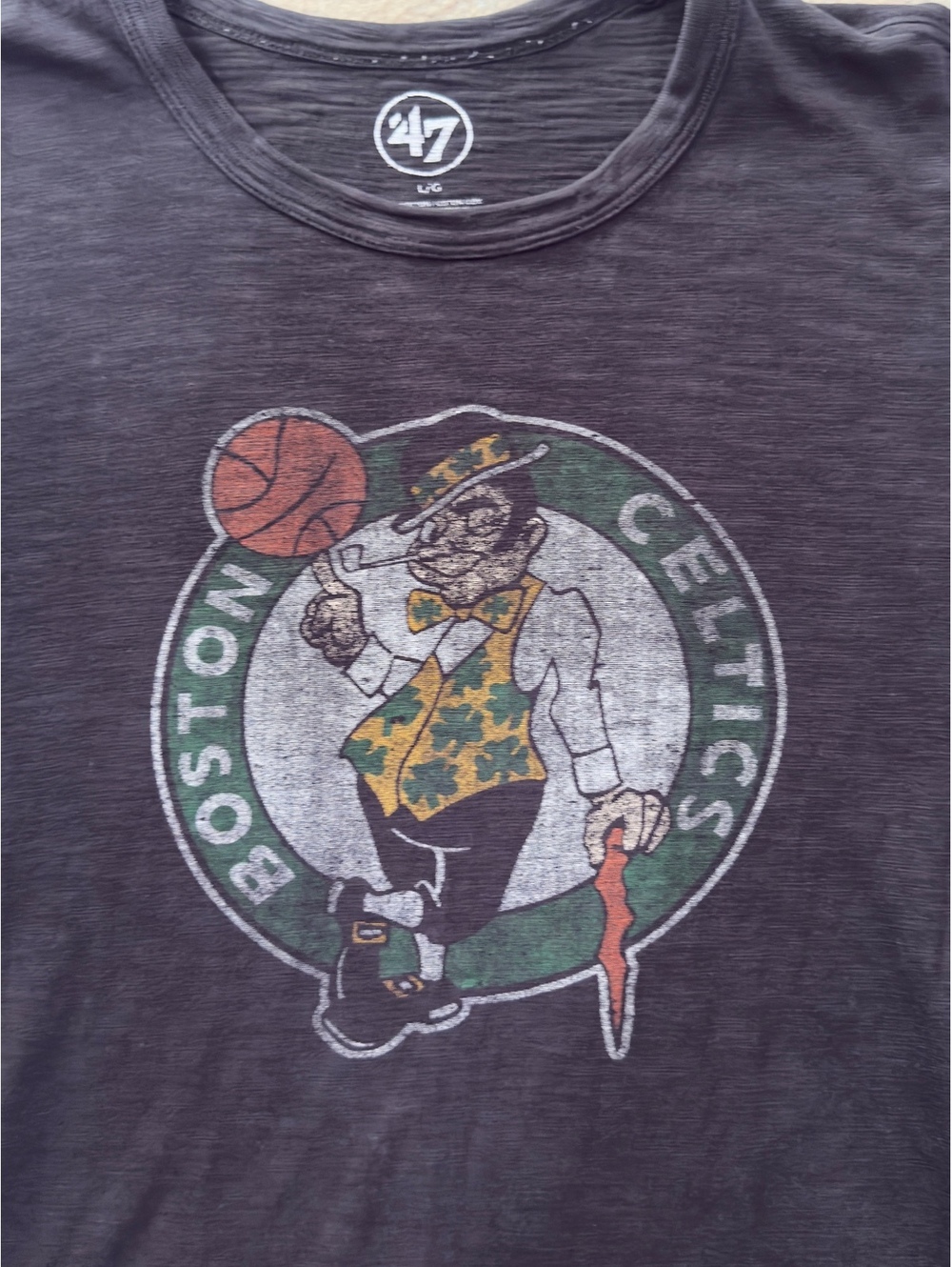 47 Men's Boston Celtics Graphic T-Shirt Black Large